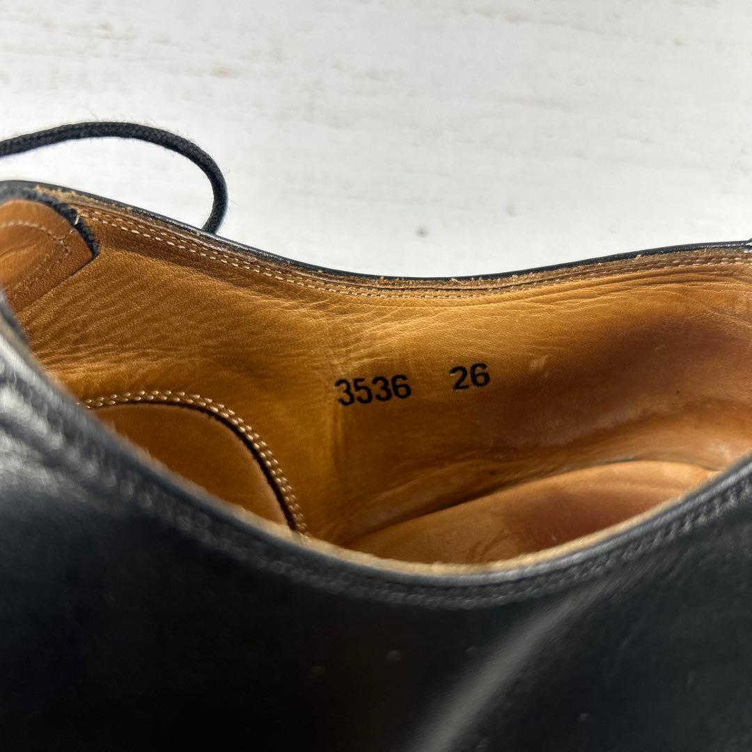 スコッチグレイン　アシュランス　3536 ストレートチップ　ブラック　26.0