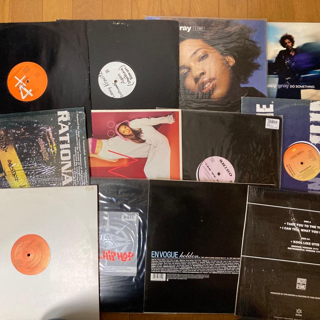 レコードbox付き•激レア多数‼️ hiphop r&b レコード約62枚
