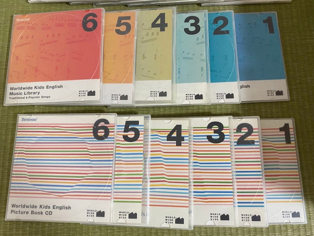ワールドワイドキッズイングリッシュ　DVD CD-ROM CD フルセット