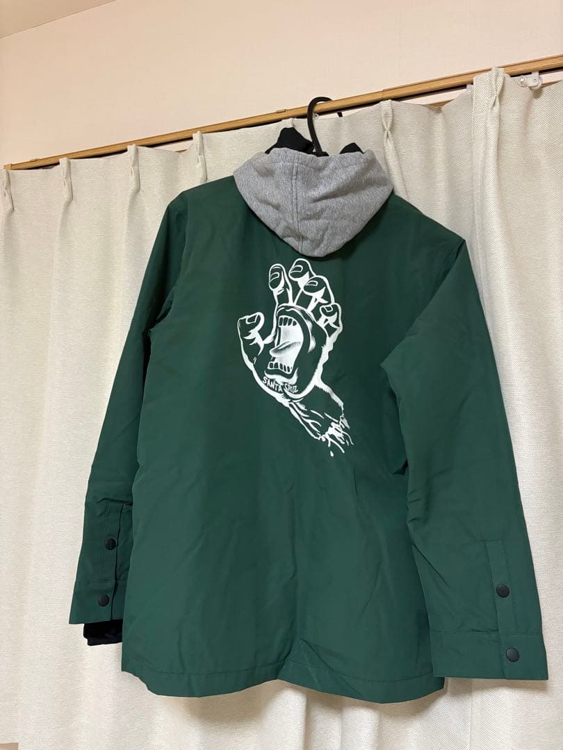 SANTA CRUZ スノーボードウェア グリーンジャケット