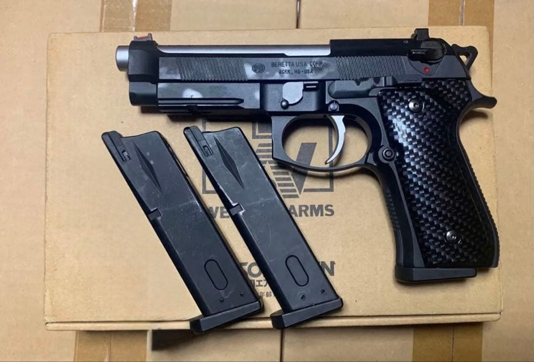 HW樹脂製 ガスブロ WA ベレッタ M92FS V8 純正マガジン 3本 訳有