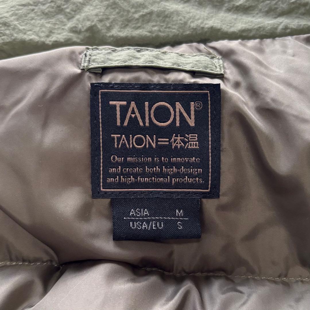 【極美品】　SHIPS別注　TAION ビッグシルエット ミリタリーダウンベスト