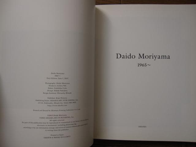 Daido Moriyama 1965〜　森山大道　初版　帯付き