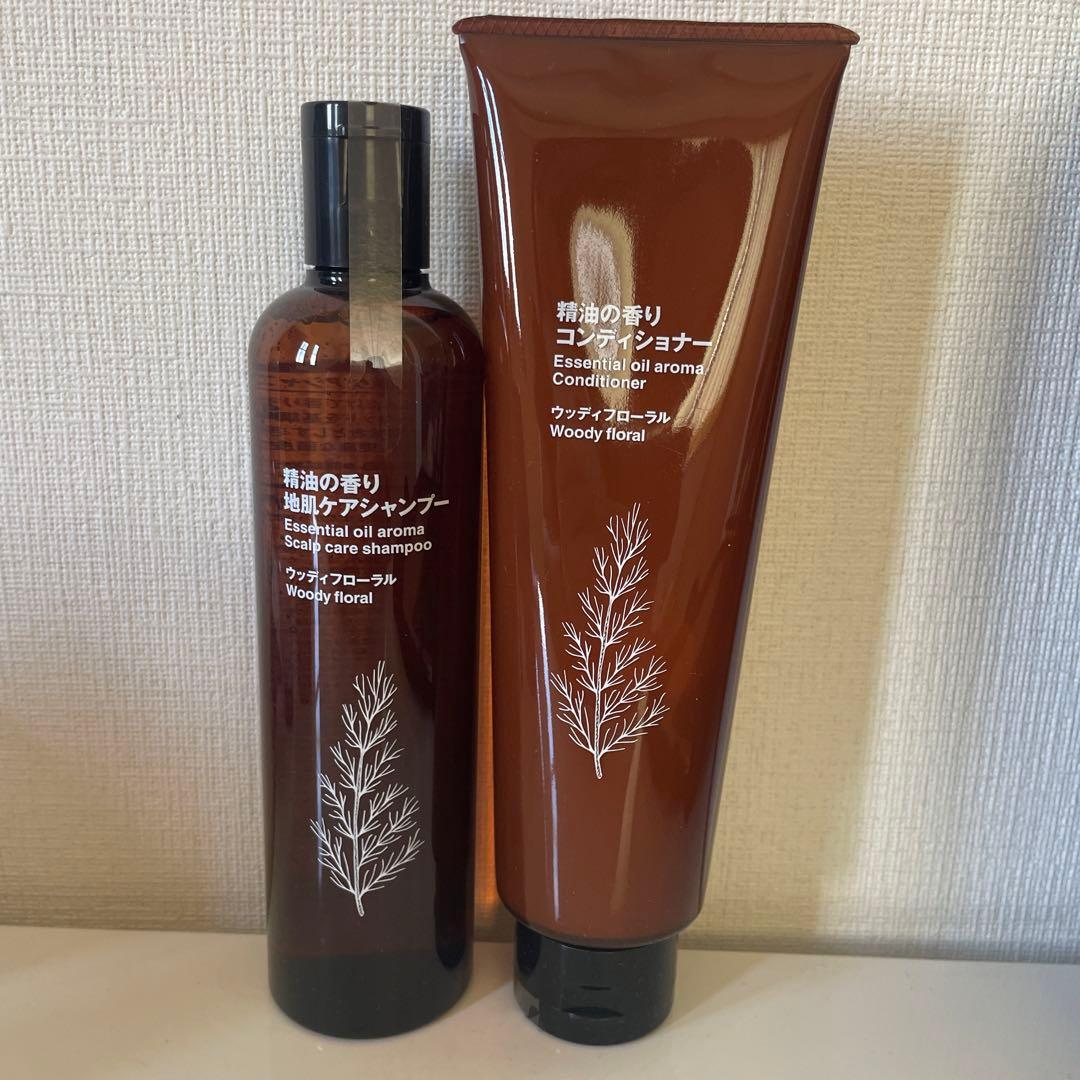無印良品 精油の香り　ケアシャンプー　コンディショナー　ウッディーフローラル
