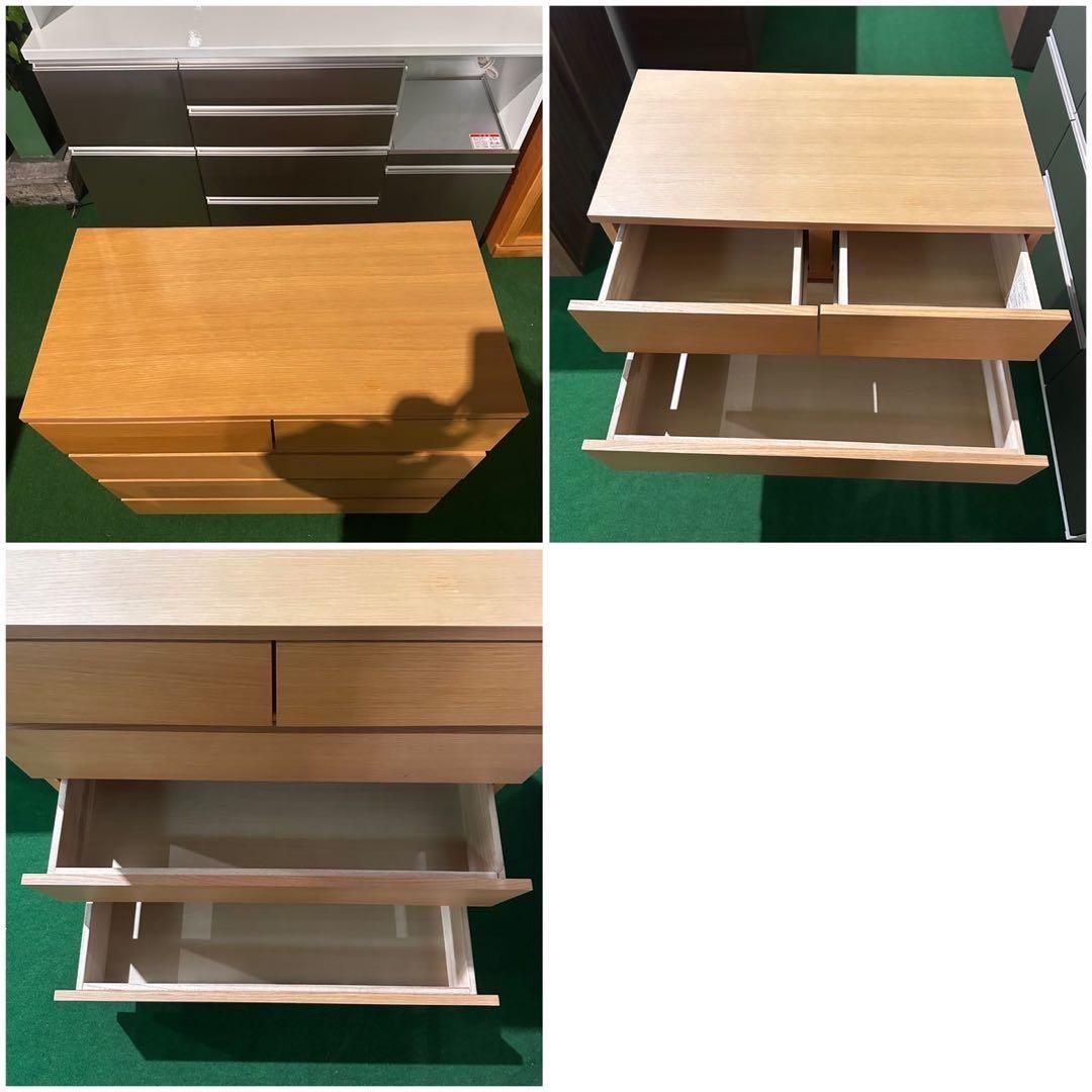無印良品 木製チェスト４段 収納 ナチュラル 家具 B107