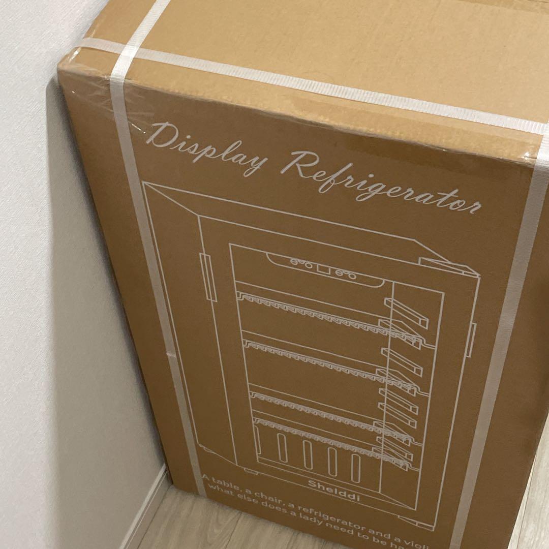 冷蔵庫 93L おしゃれ コンプレッサー式 小型 透明ガラスドア