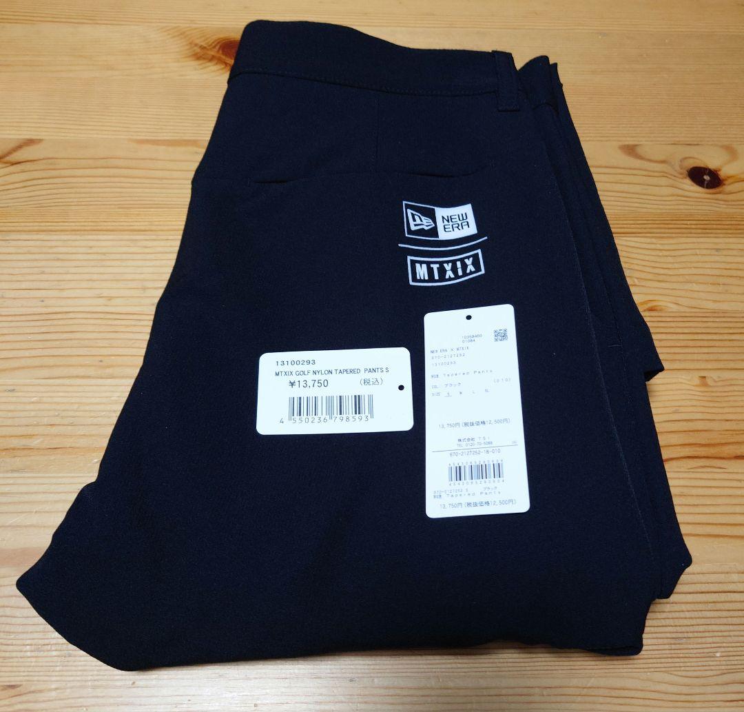 テーパード ストレッチパンツ MTXIX 田中将大 ボックスロゴ サイズS　黒