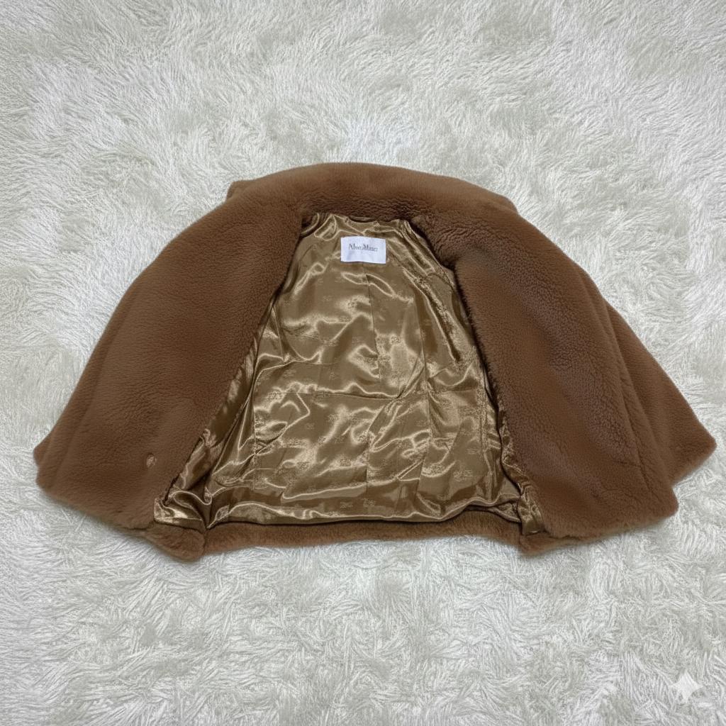 Max Mara テディベア バイカージャケット ボアコート タグ欠品