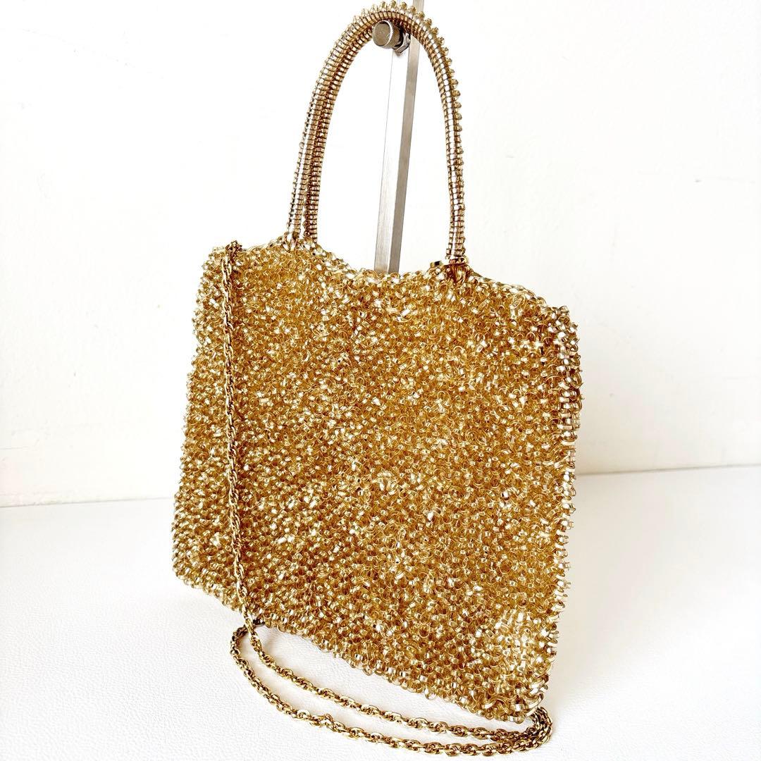 ANTEPRIMA スタンダード スクエア ミディアム ゴールド　チェーン