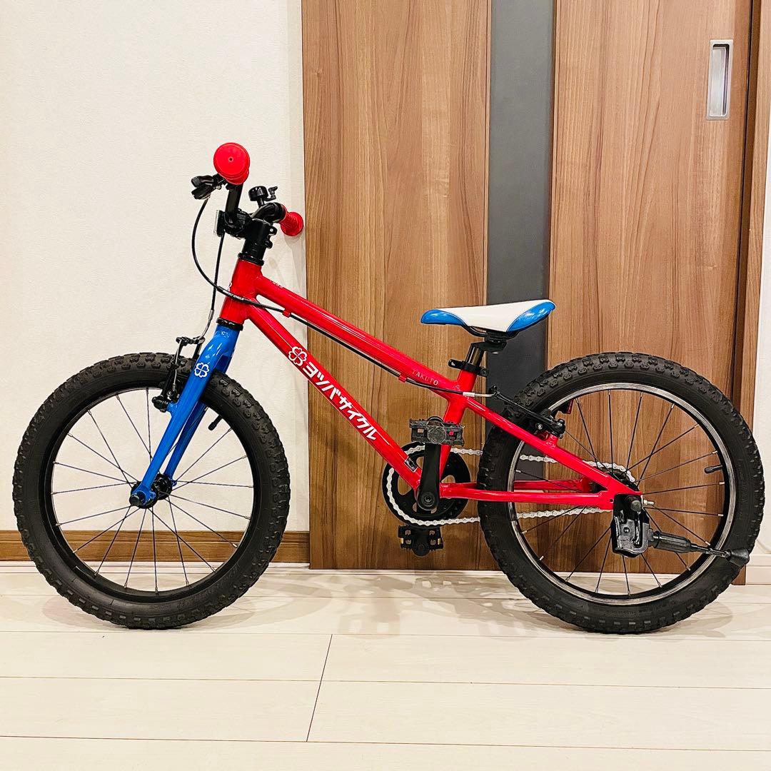 ◆美品◆ヨツバサイクル◆18インチ◆グリップ新品◆ヘルメット付き◆愛知県◆