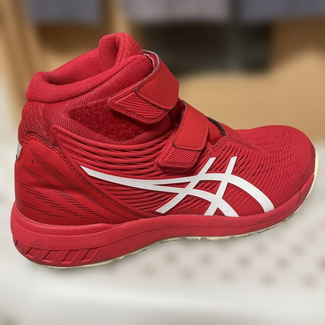 asics 赤 ハイカット安全靴 27.0cm