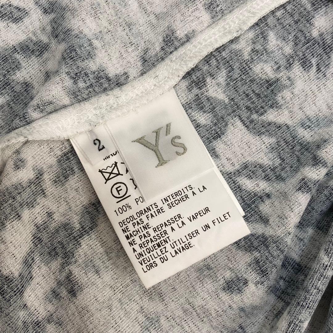 Y's ワイズ 美品 グレンチェック ラウンドネック カットソー 2