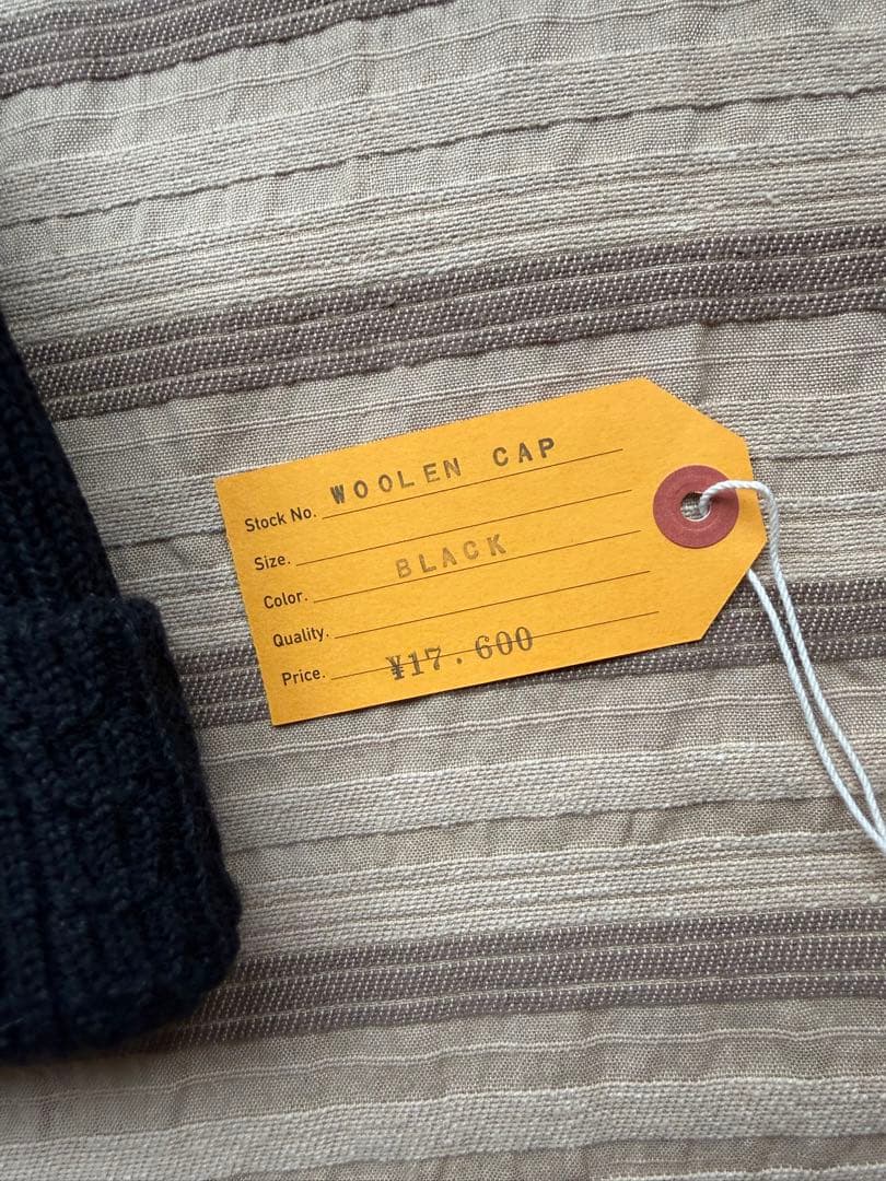 ブッチャープロダクツ WOOLEN CAP ブラック アットラスト