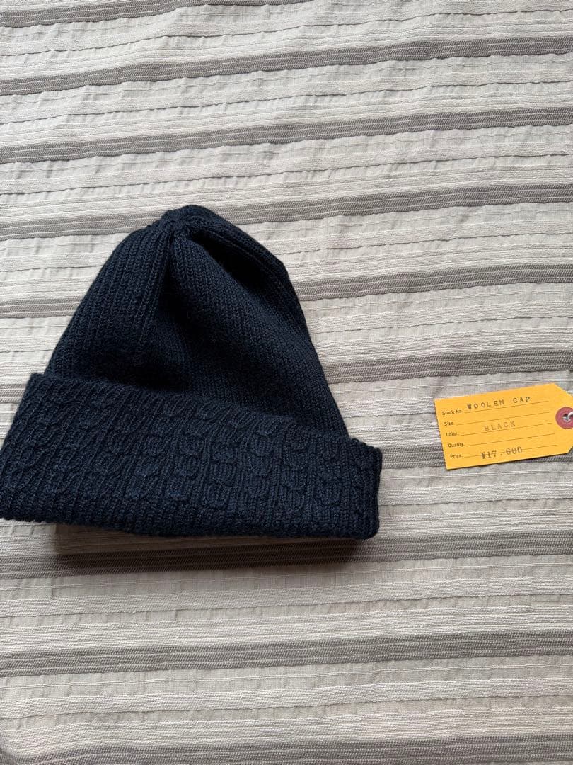 ブッチャープロダクツ WOOLEN CAP ブラック アットラスト
