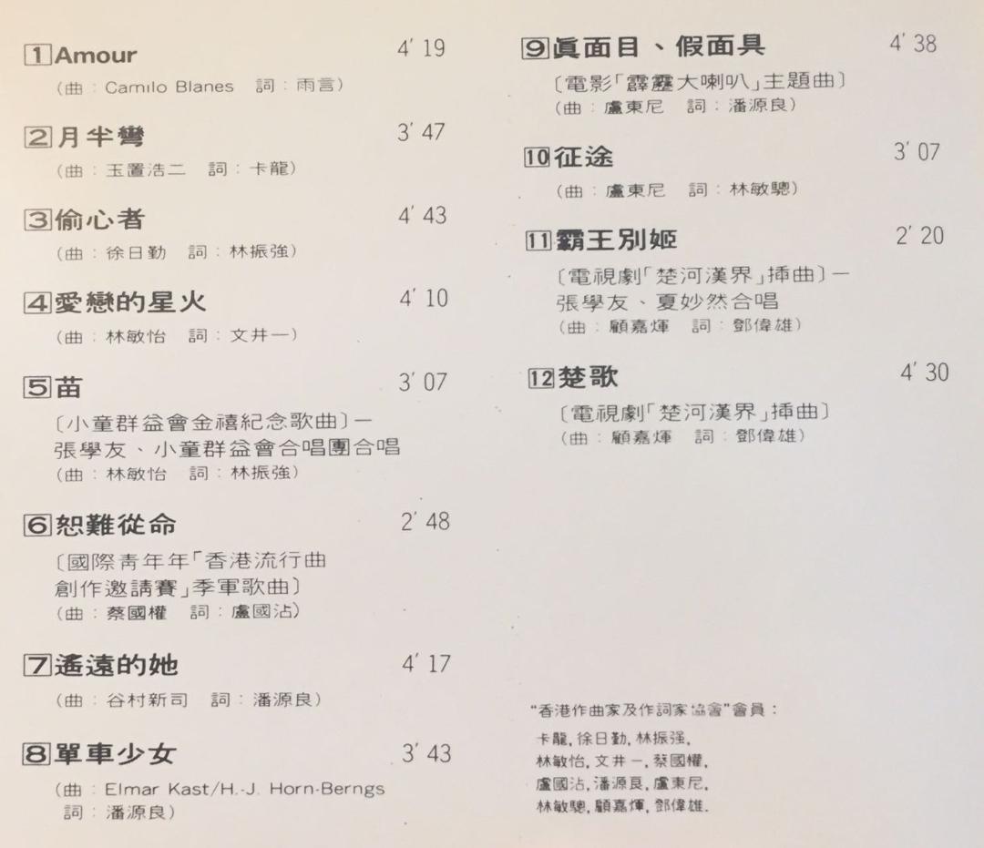 廃盤T113版CD－張學友ジャッキーチュン1986年「Amour / 遙遠的她」