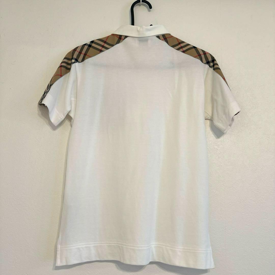 みえこ様【バーバリー】ポロシャツ　150サイズ　ロゴ　ノバチェック　人気