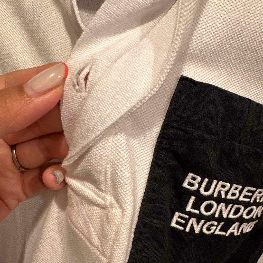 みえこ様【バーバリー】ポロシャツ　150サイズ　ロゴ　ノバチェック　人気