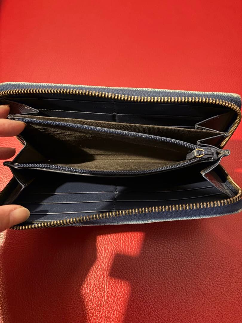 Gucci デニム キルティング 長財布