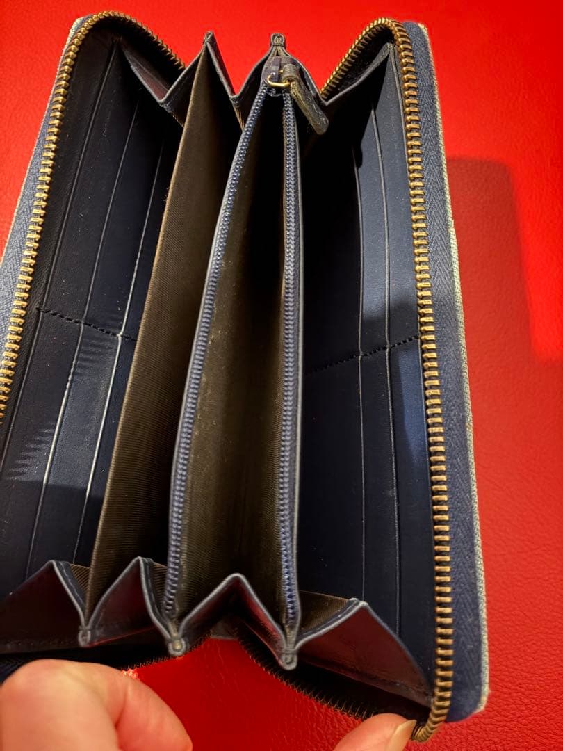 Gucci デニム キルティング 長財布