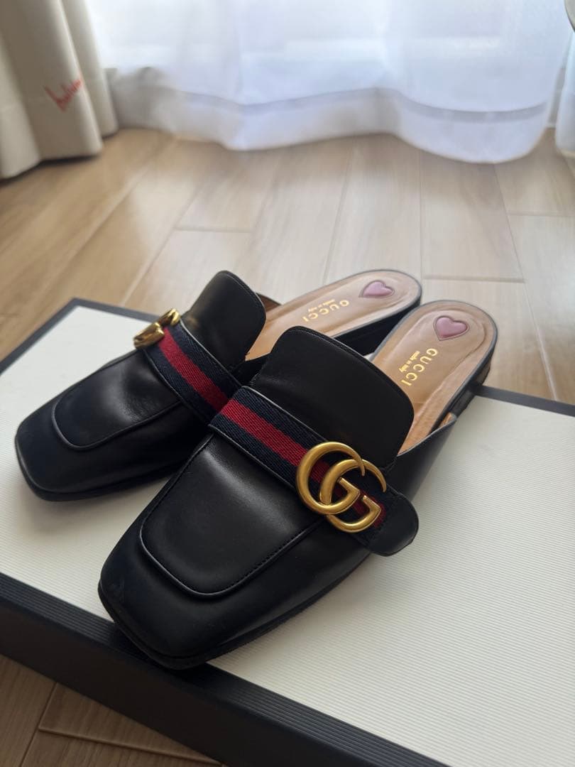 GUCCI マーモント　レディース　ミュール スリッパ　サイズ38