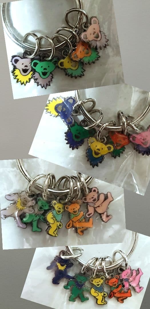 新品未開封レア！Grateful Dead カラフル キーホルダー４種セット