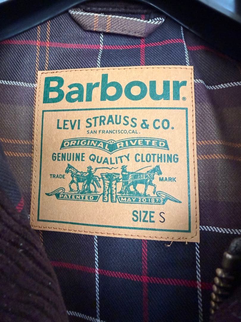 Levi’s Barbour Type2 ワックス トラッカー ジャケット S