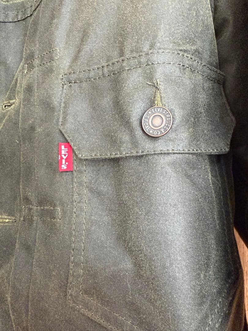 Levi’s Barbour Type2 ワックス トラッカー ジャケット S
