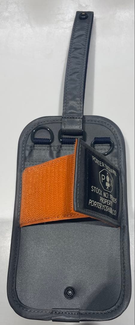 PORTER EXCHANGE GPS HOLDER シルバーグレー/オレンジ