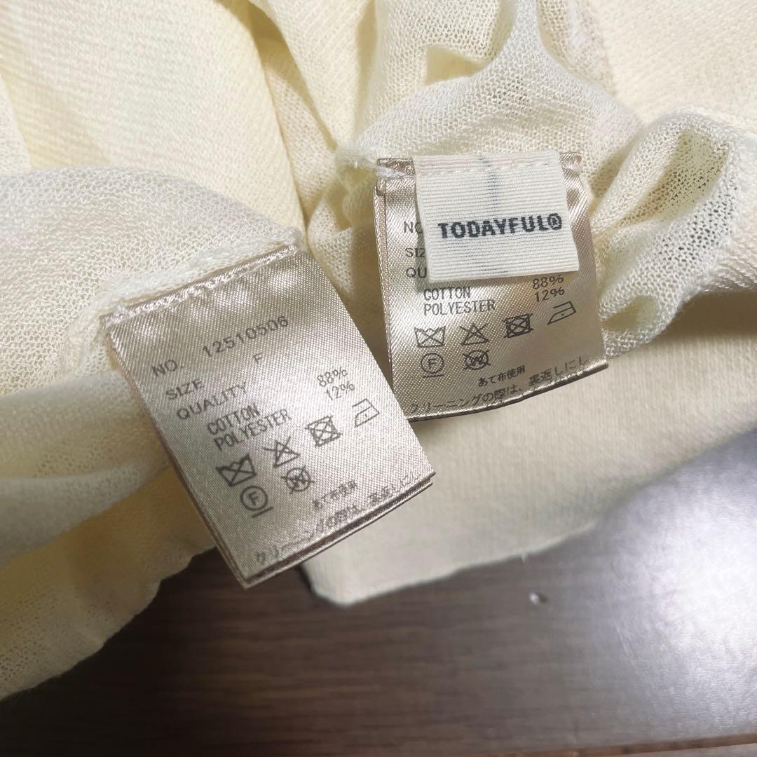 完売TODAYFUL×Studio Doe 2set Sheer Knit