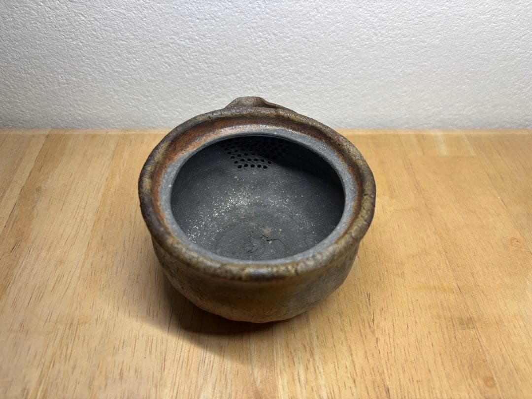 67.備前焼 宝瓶 登り窯 ザクロ 柘榴 ざくろ 手びねり 急須