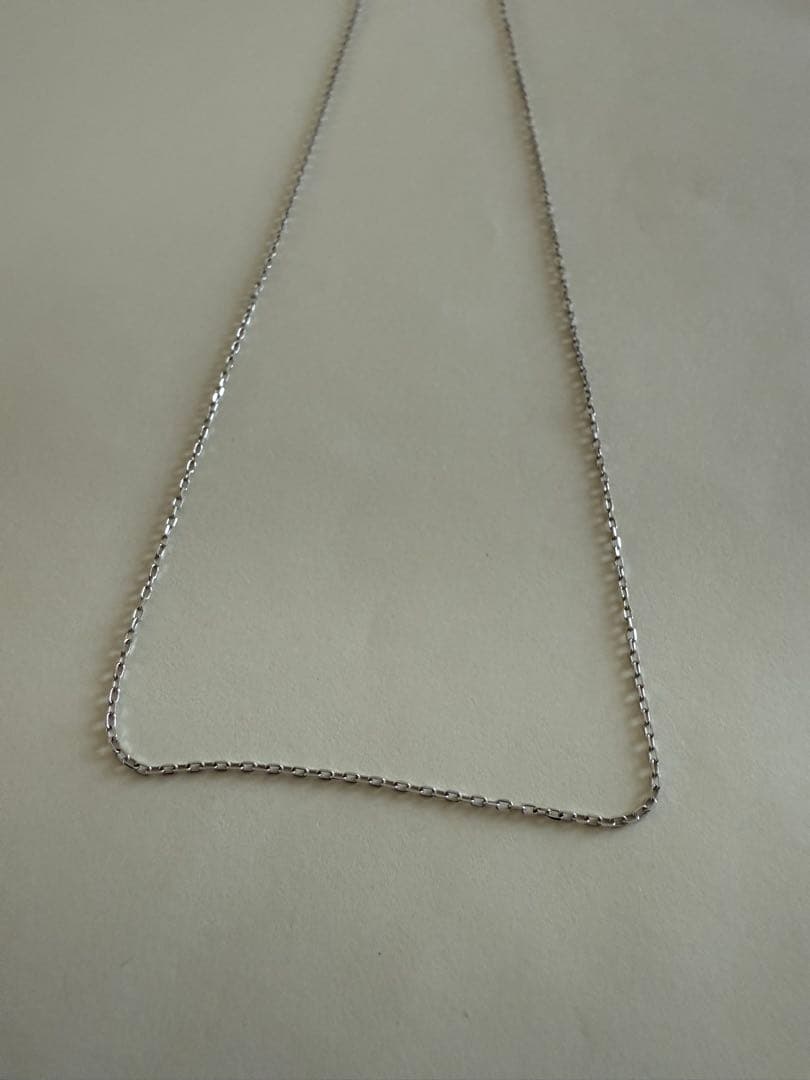 K18WG ゴールド スネークチェーン ネックレス1.4g