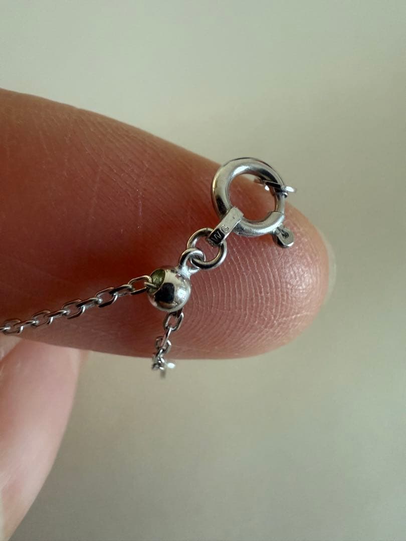 K18WG ゴールド スネークチェーン ネックレス1.4g