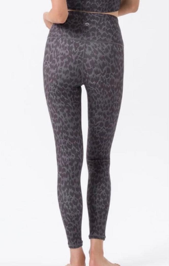 SUKALA レオパードプリントベーシックレギンス ブラック