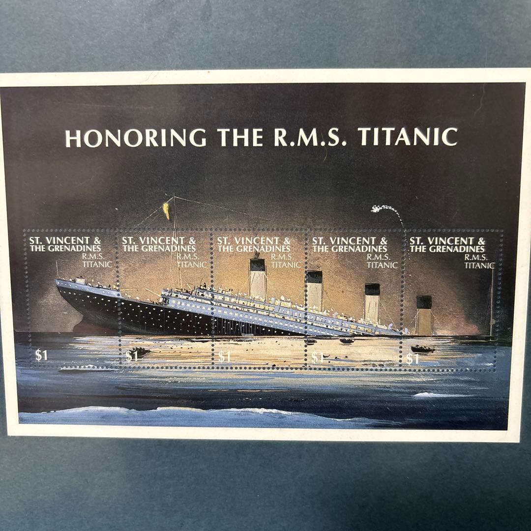 R.M.S. TITANIC 切手額装品