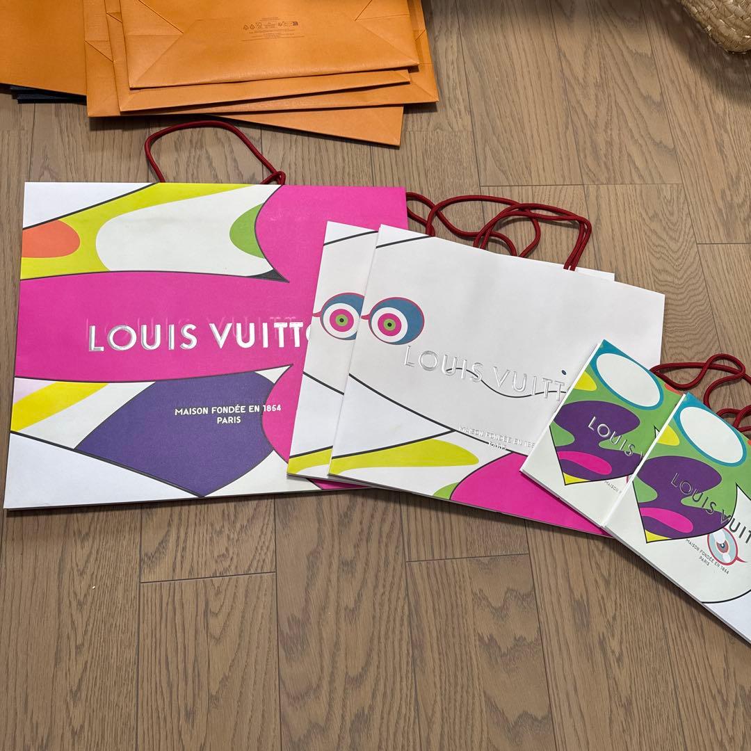 【美品】LOUIS VUITTON ルイヴィトン 紙袋 ショッパー　村上隆コラボ