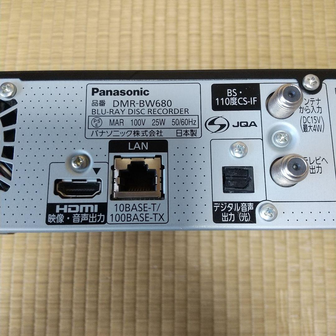 M*A様 パナソニック ブルーレイレコーダー DMR-BW680