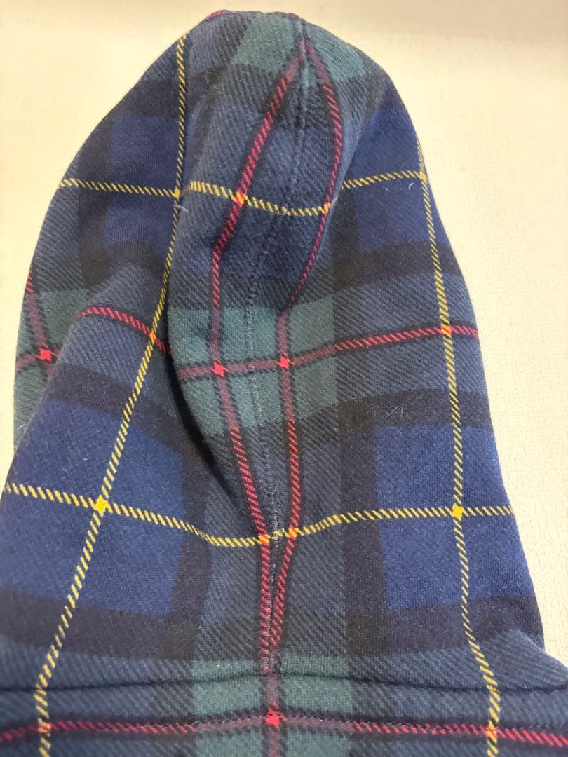 N*g様 美品‼️ラルフローレン　ビッグポニー　ダブルジップパーカー　チェック柄