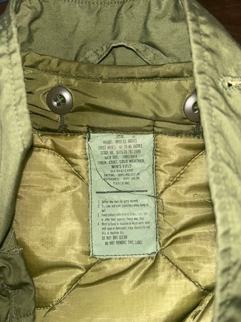 m65 u.s.army mods coat dead stock フルセット