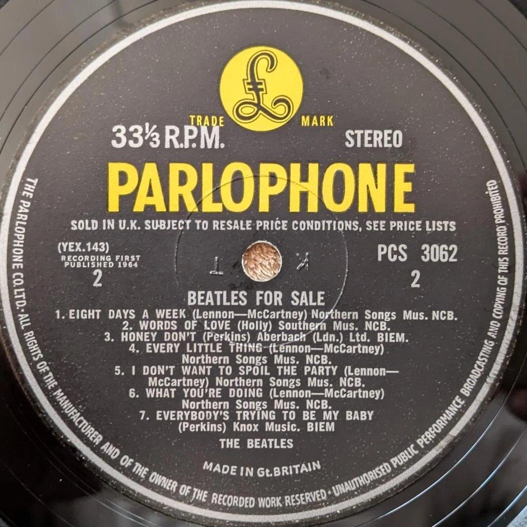 UK STEREO 初回盤 「 BEATLES FOR SALE 」美品！