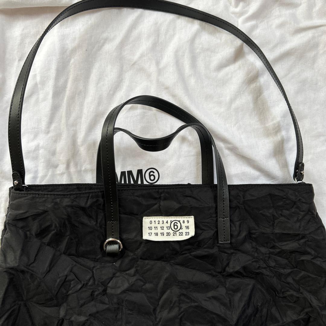 かー　MM6 Maison Margiela ブラックトートバッグ