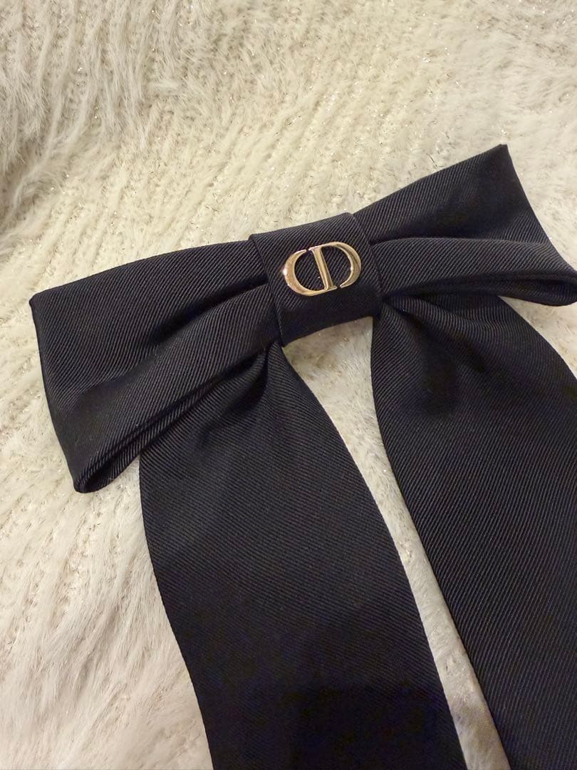 Dior Twist リボンバレッタ ブラック ディオール ヘアアクセサリー