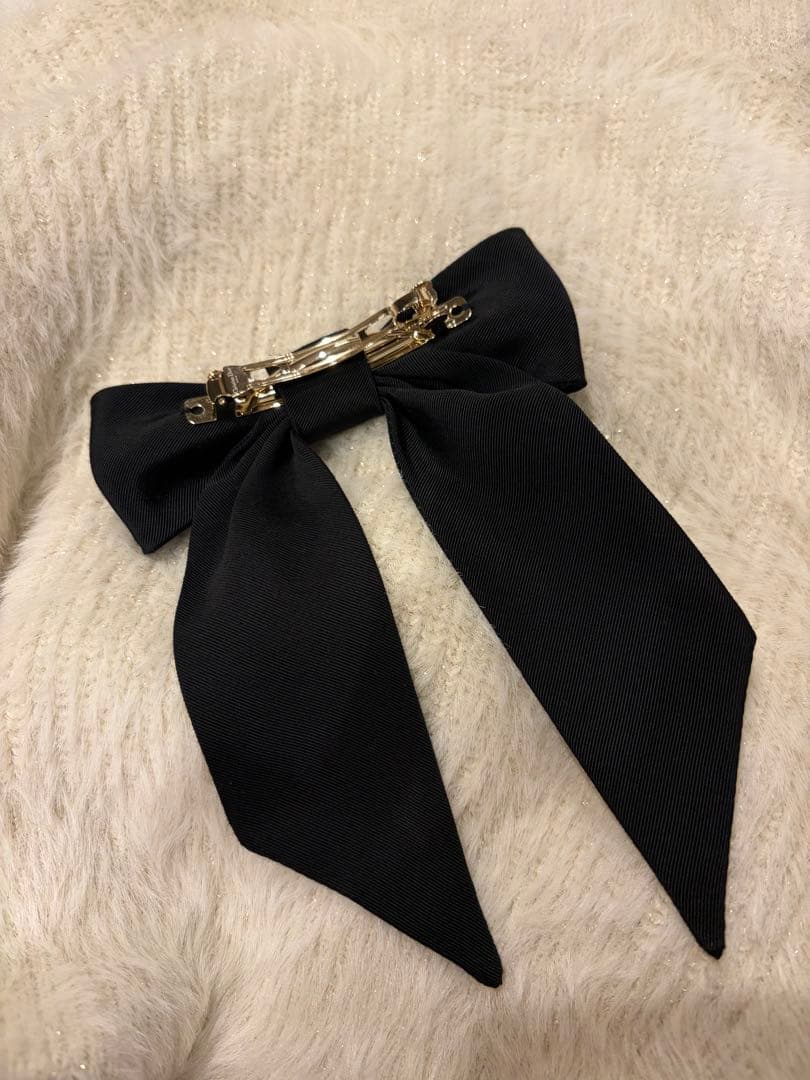 Dior Twist リボンバレッタ ブラック ディオール ヘアアクセサリー