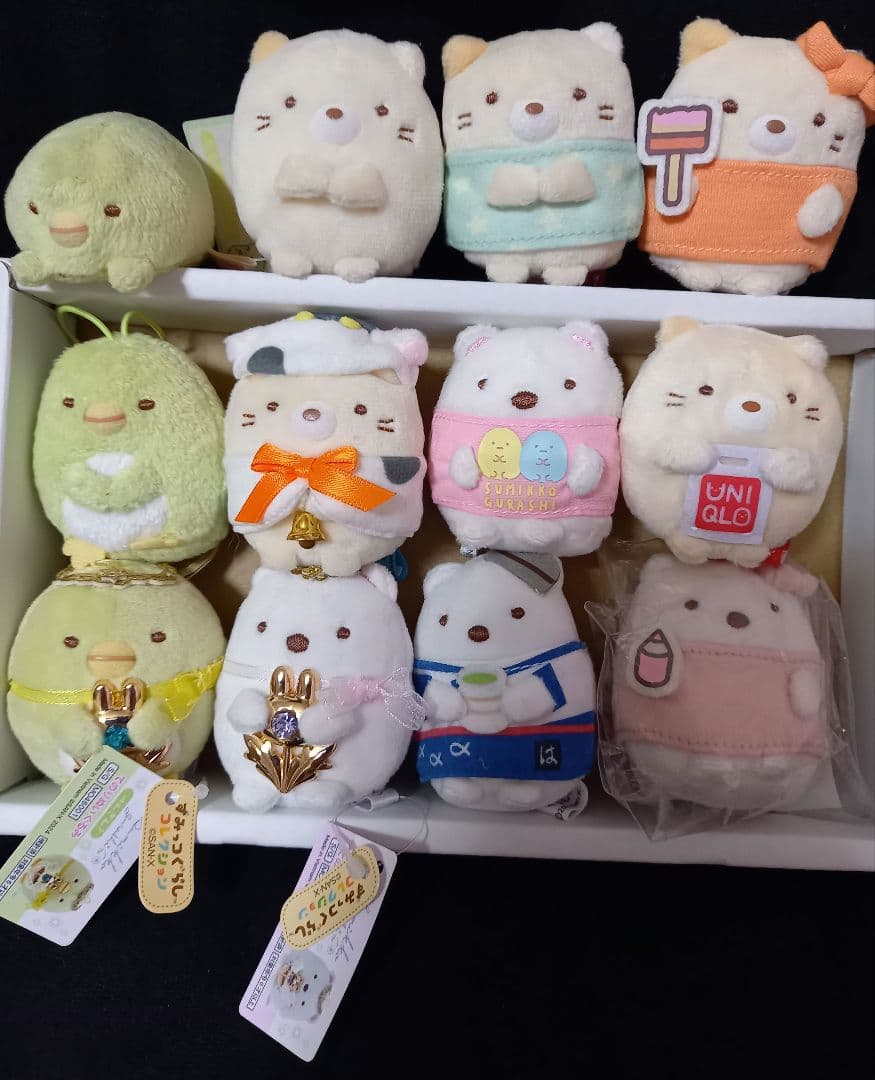 すみっコぐらし ねこ しろくま ぺんぎん？ ぬいぐるみ マスコット まとめ売り