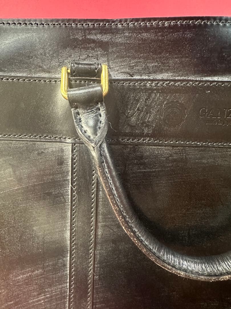 GANZO ブリーフケース 東京青山本店にて購入 長期保管品