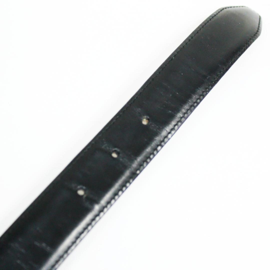 美品 グッチ ベルト G型バックル レザー ゴールド ブラック GUCCI