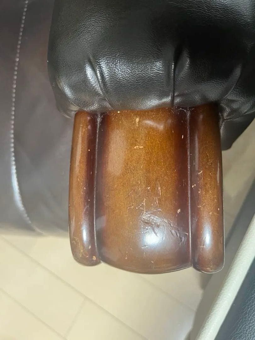 オールドカリモク　ヴィンテージソファ ミッドセンチュリー レザー 1脚