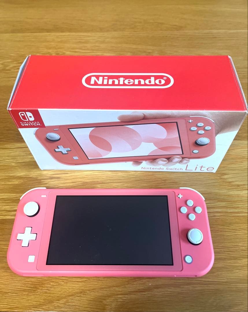 美品‼️Switch Lite コーラルピンク(本体、充電器）