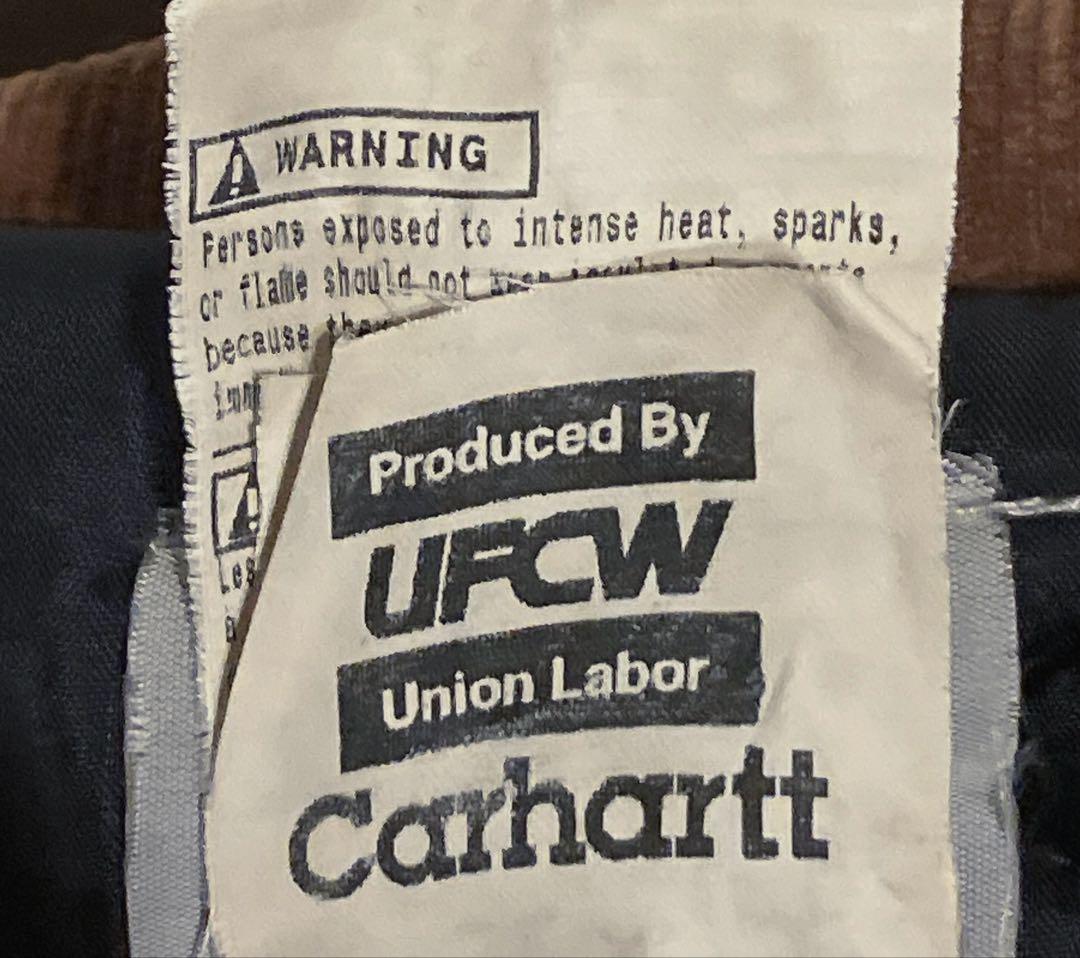 S*8様 Carhartt トラディショナルコート USA製 企業ロゴ フェード
