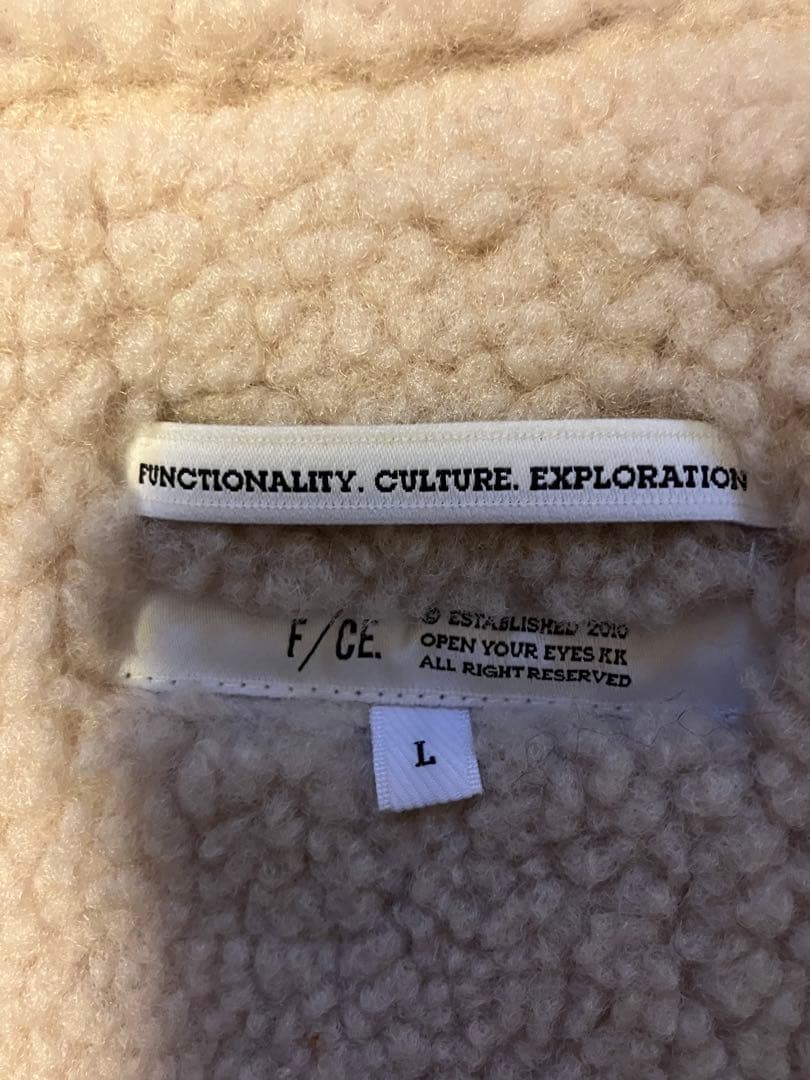 F/CE. FAUX SHEARLING VEST Ｌsize　ムートン