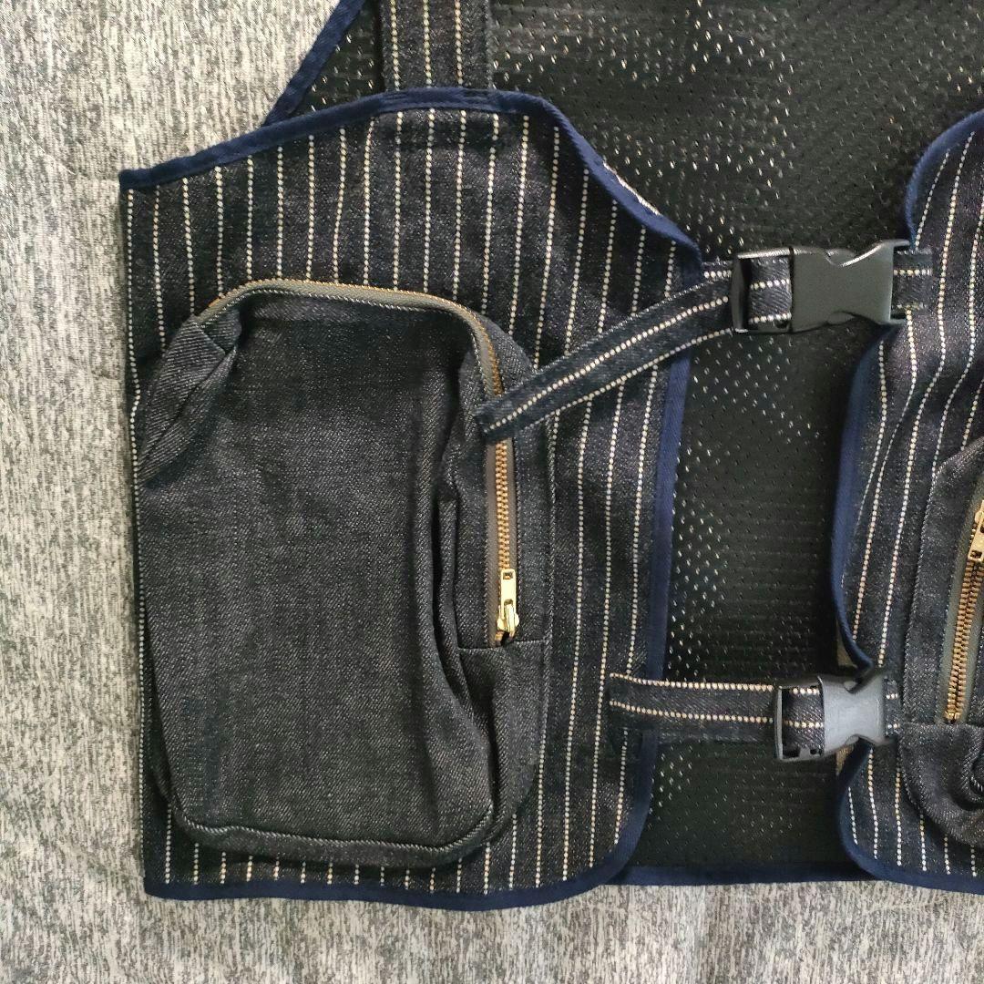 KOJIMA GENES 児島ジーンズ ウォバッシュ ウェアラブルバッグベスト